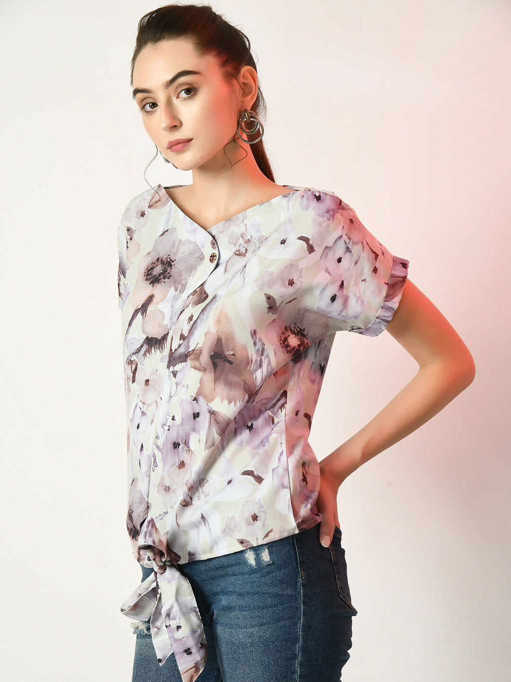 Myshka Women's Multi Printed Top