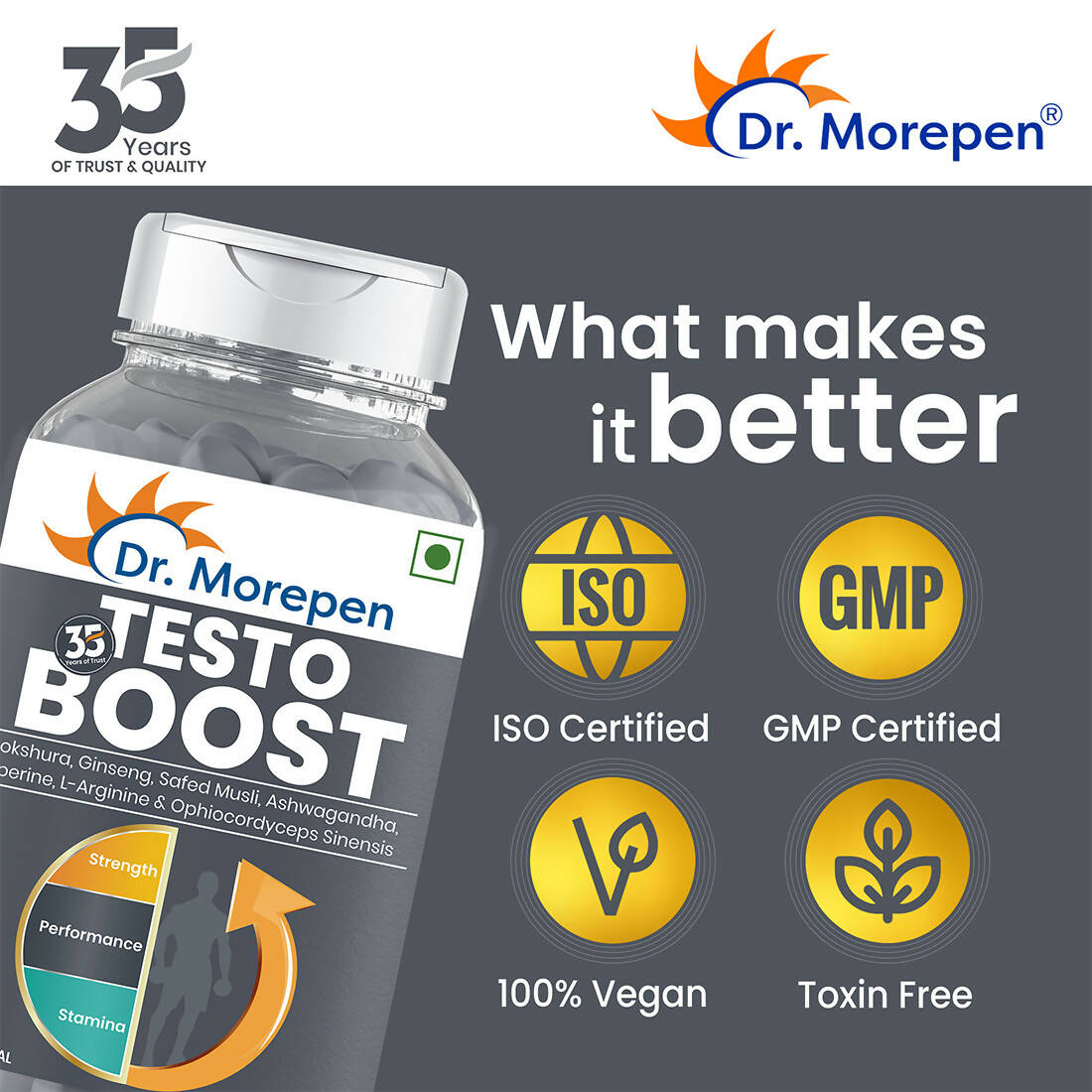 Dr. Morepen Testo Boost Tablets - Distacart
