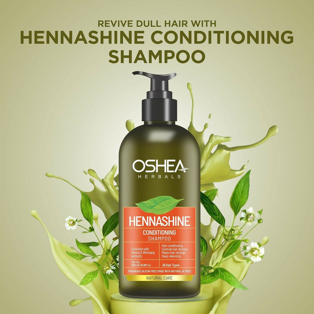 Oshea Herbals Heenashine Conditioning Shampoo Controls Dryness & Makes Hair Stronger