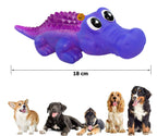 Sage Square Durable Interactive Dog Squeaky Crocodile Toy (Random Color)