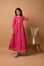Kaajh Women's Pink Paisley Print kurta - Distacart