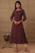 Kaajh Women's Purple Floral Print Kurta - Distacart