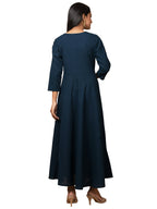 Kaajh Women's Blue Solid Sequin Anarkali Kurta - Distacart