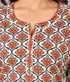 Kaajh Women's Red Floral Printet Cotton Suit Set - Distacart