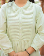 Kaajh Women's Pastel Green Cotton Tunic Top - Distacart