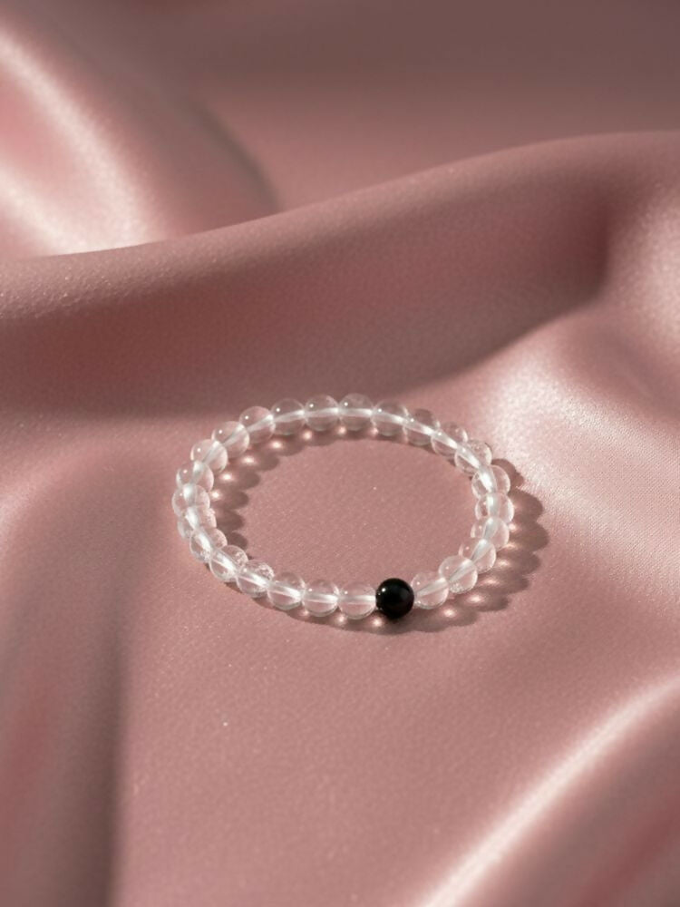 NVR Unisex White Crystal Evil Eye Bracelet - Distacart