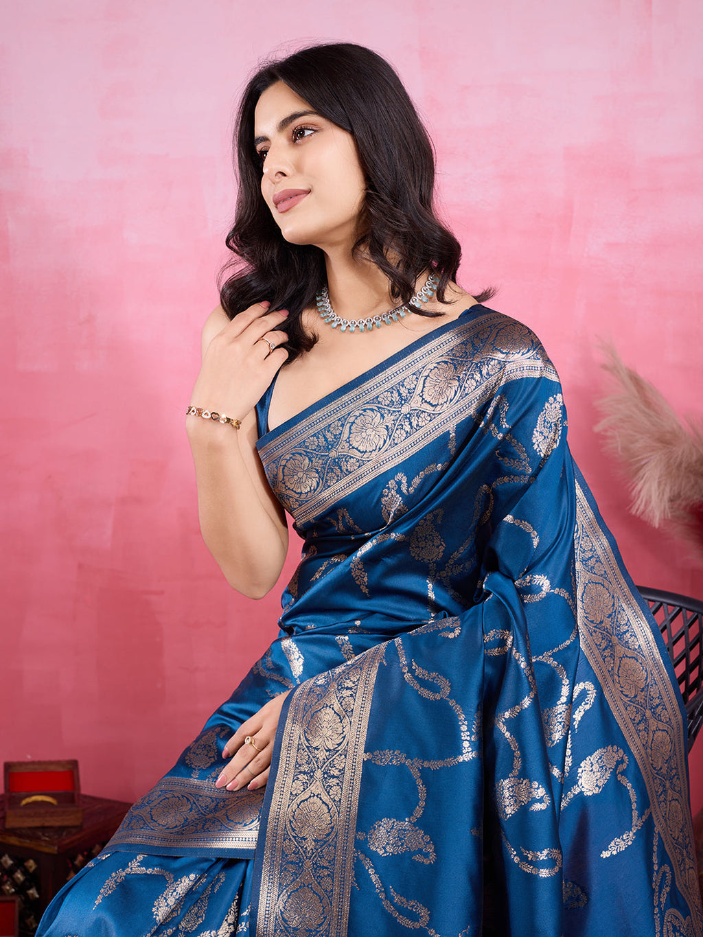 Vedant Vastram Banarasi Silk Fashion Saree - Morpinch