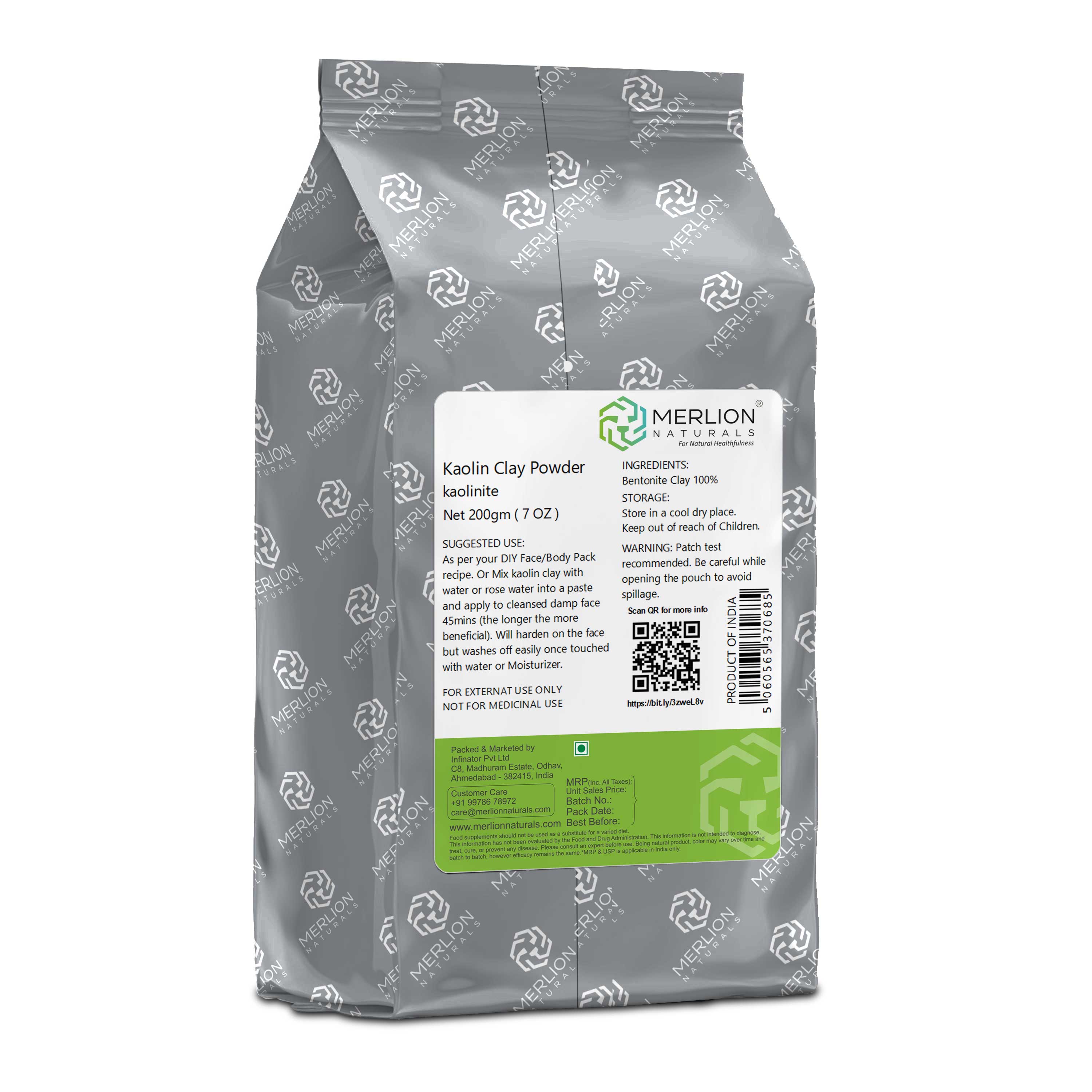 Merlion Naturals Kaolin Clay Powder