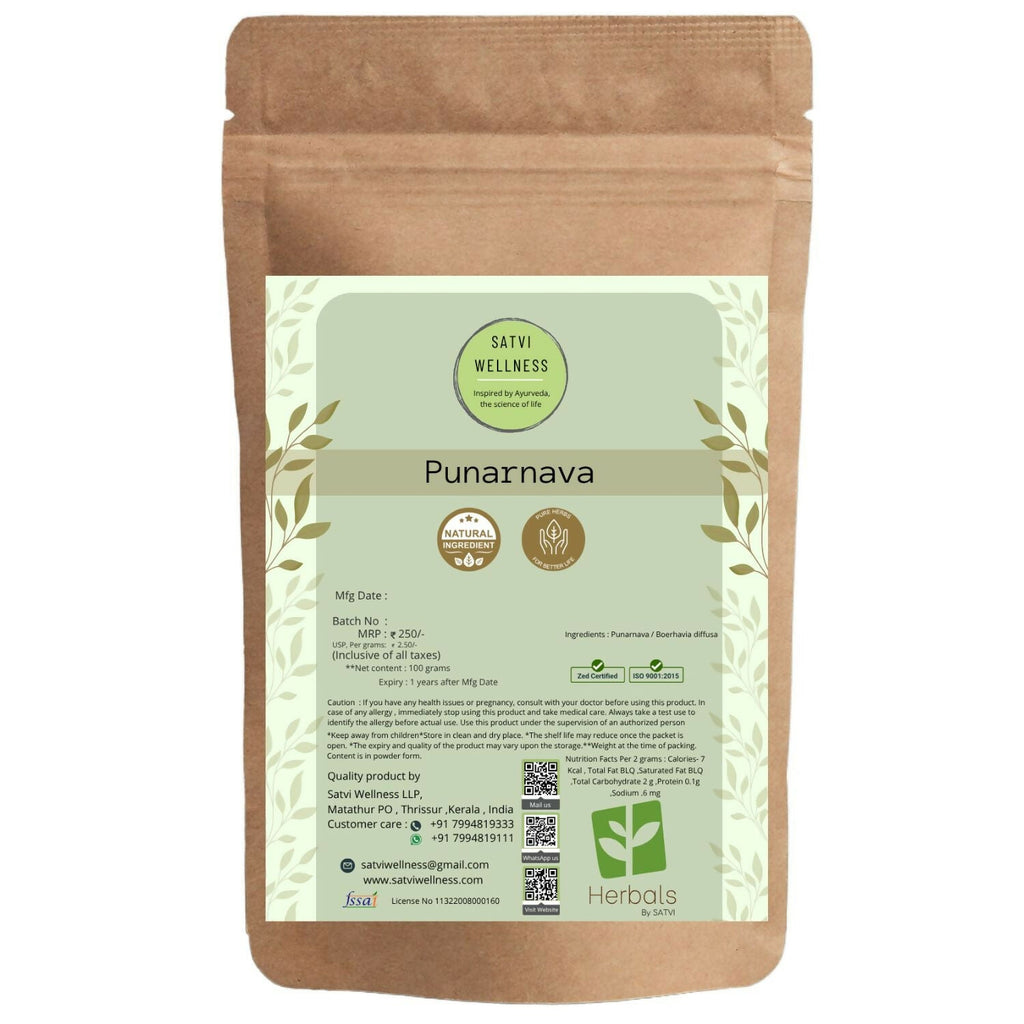 Satvi Wellness Punarnava Herbal Tea Powder - Distacart
