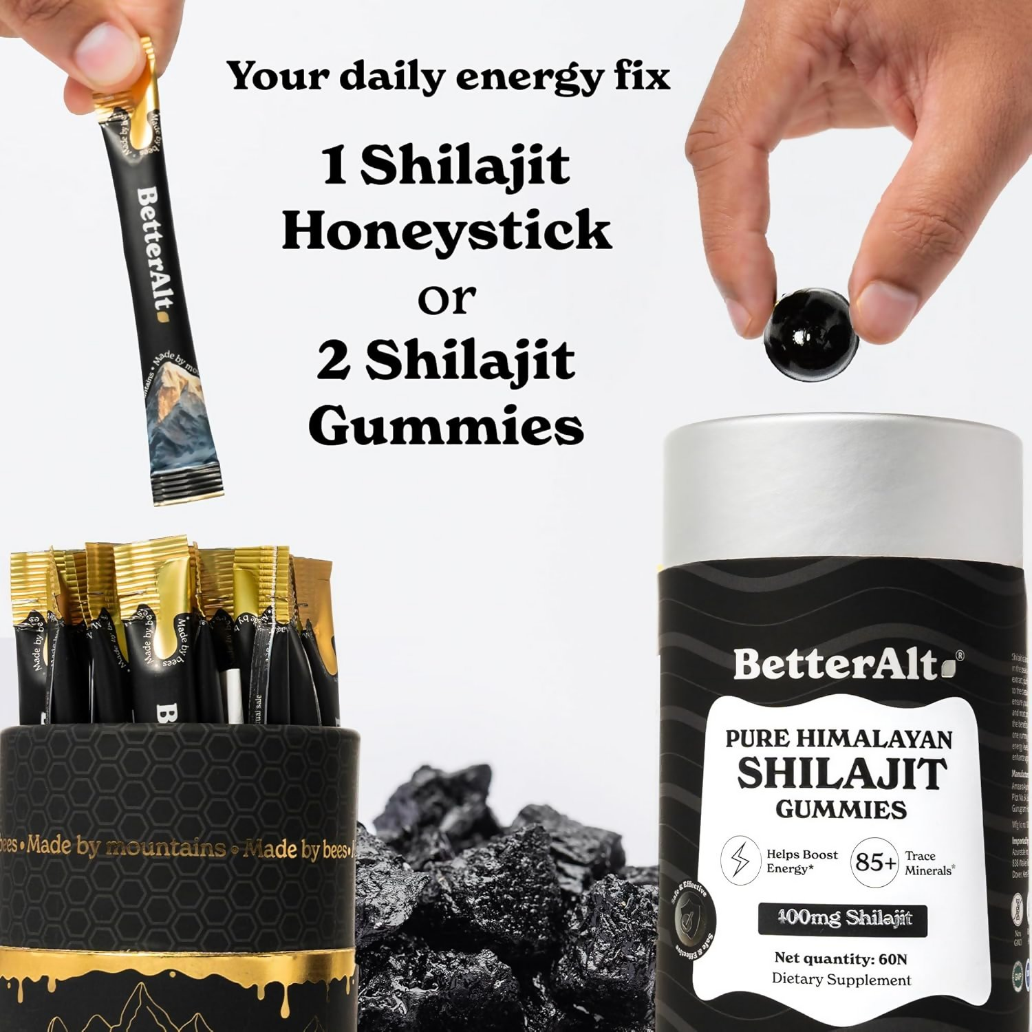 Better Alt Ultimate Power Up Duo Sj Gummies + Sj Gold+ Honey Sticks Combo