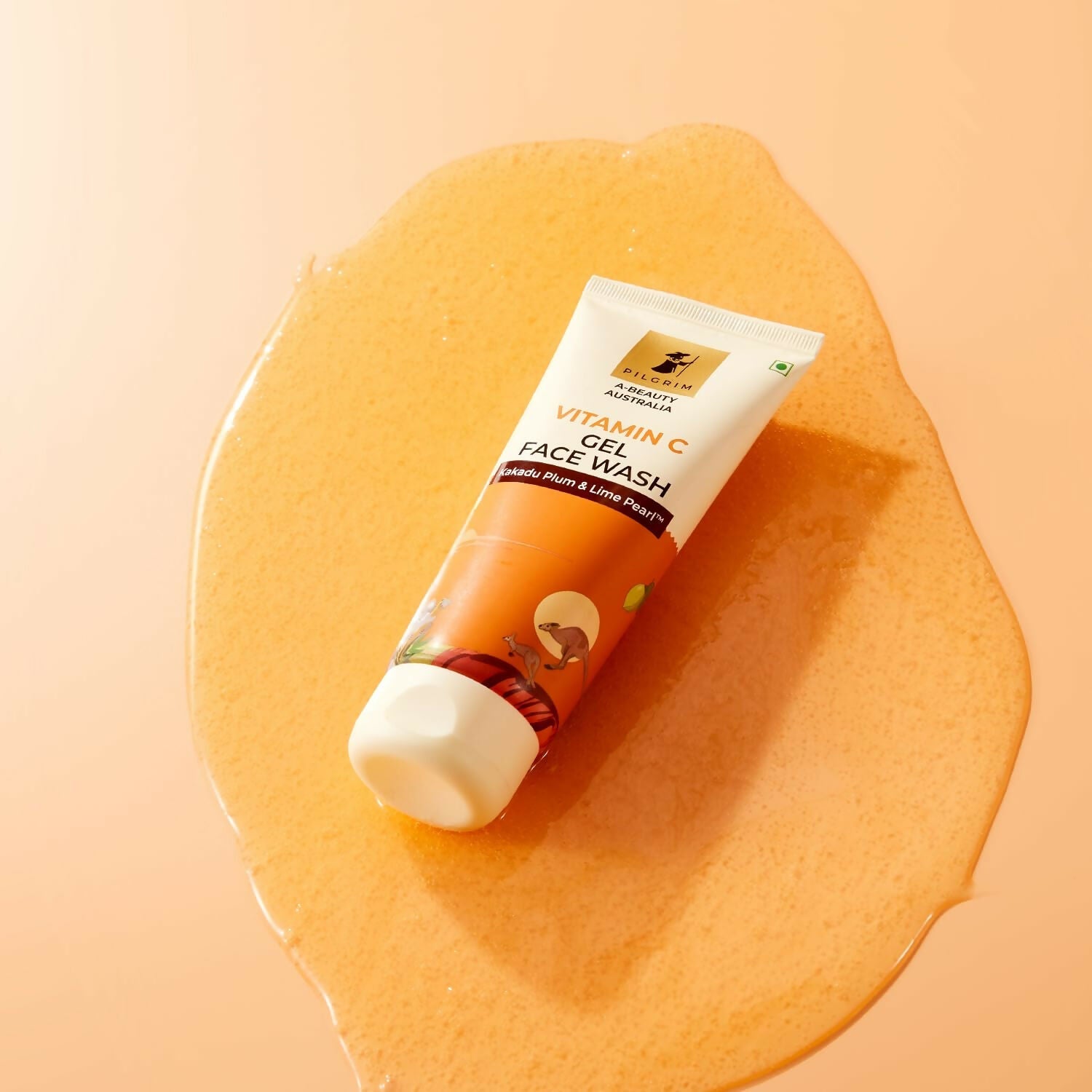 Pilgrim Australian Vitamin C Gel Face Wash For Glowing Skin With Kakadu Plum & Lime Pearl - Distacart