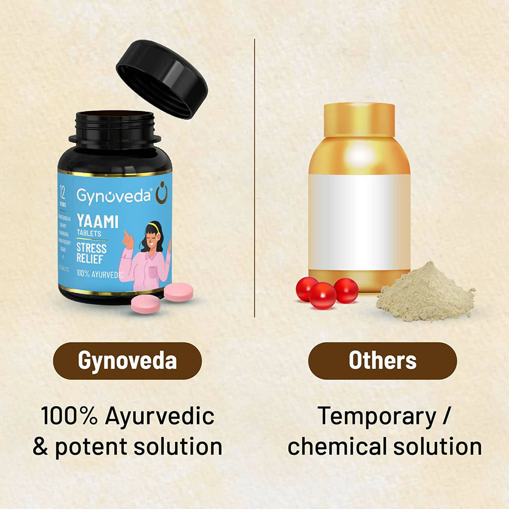 Gynoveda Yaami Ashwagandha Ayurvedic Tablets - Distacart