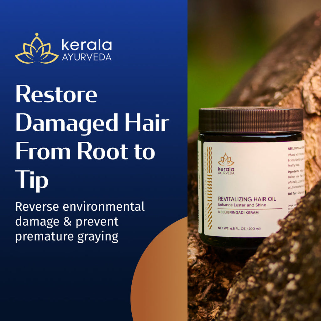 Kerala Ayurveda USA Revitalizing Hair Oil - Neelibringadi Keram