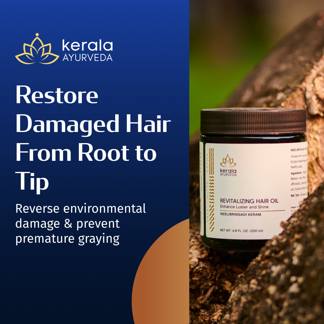 Kerala Ayurveda USA Revitalizing Hair Oil - Neelibringadi Keram