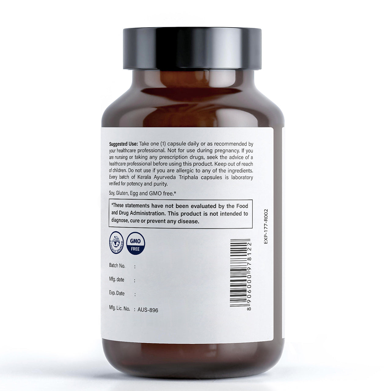 Kerala Ayurveda USA Triphala Veg Capsules