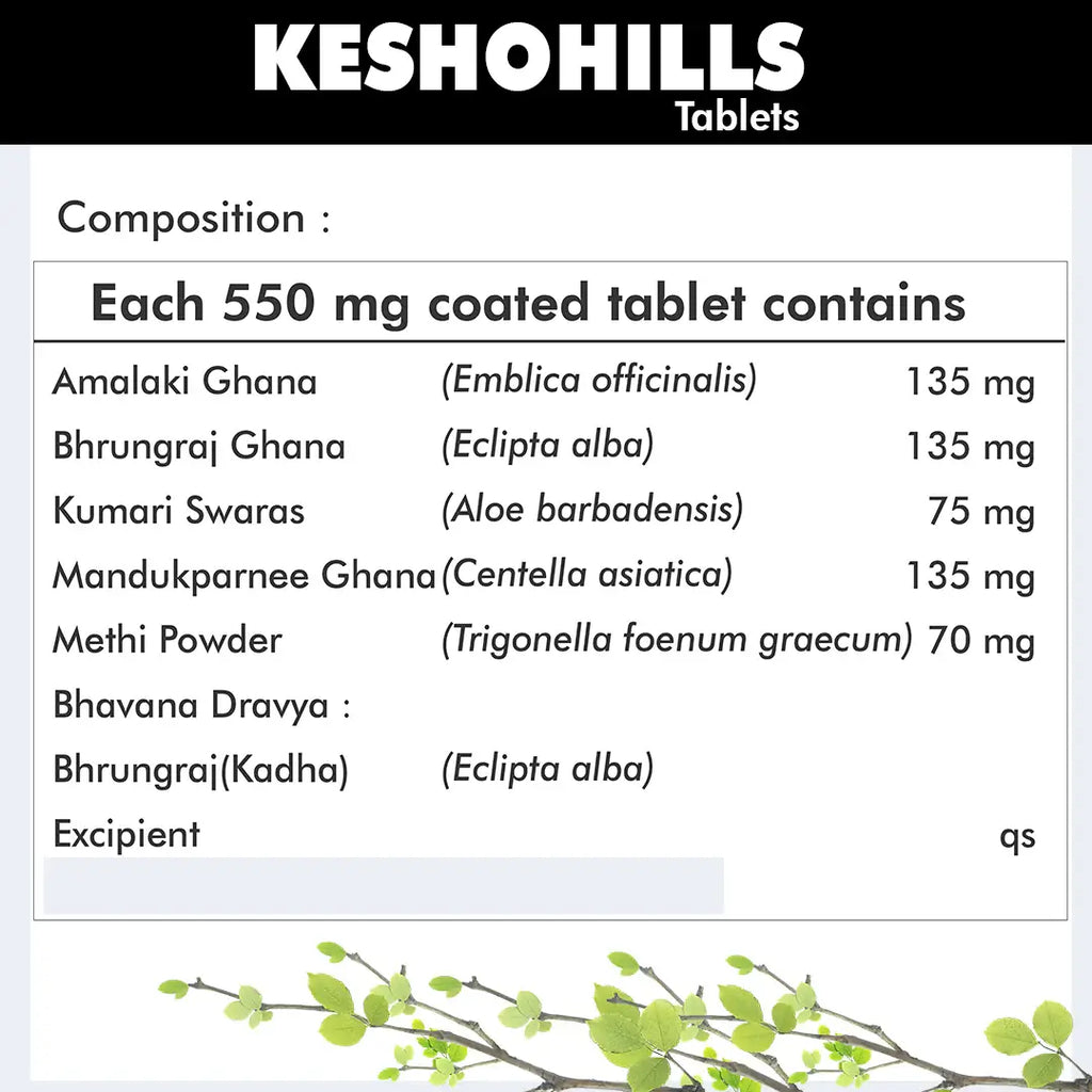Herbal Hills Ayurveda Keshohills Tablets - Distacart