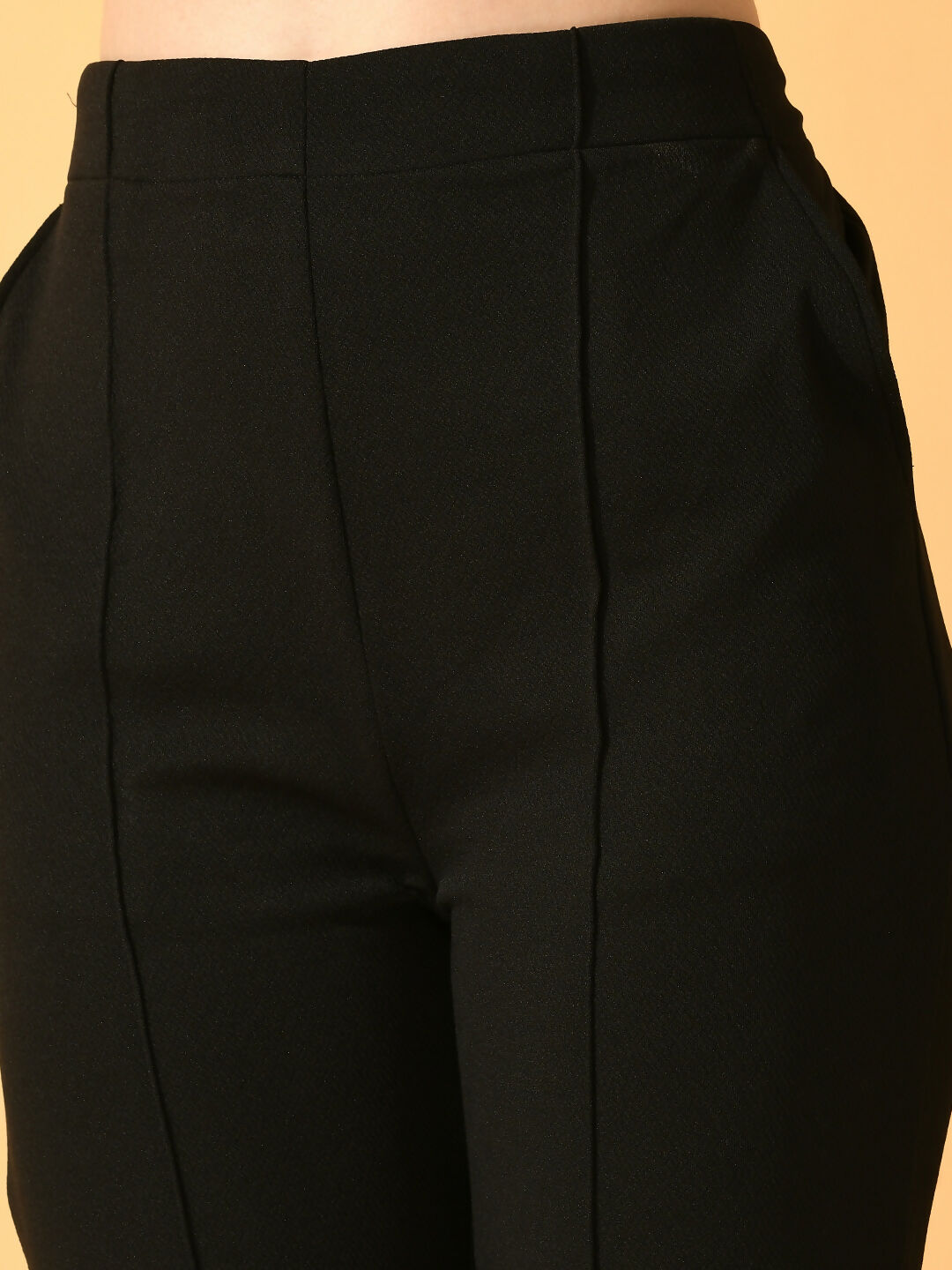 Myshka Women's Black Flared Party Trouser