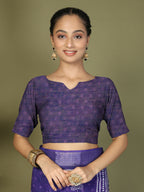 Shree Shyam Fashion Cotton Violet Saree - Distacart