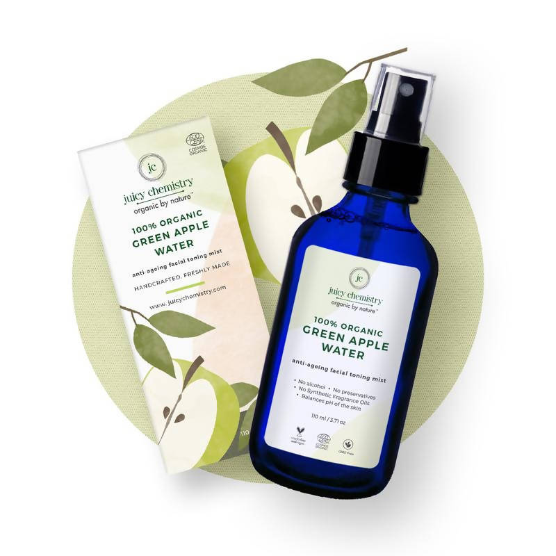 Juicy Chemistry Green Apple Water Toner for Youthful Skin