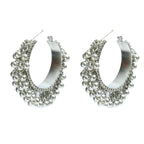 Mominos Fashion Johar Kamal Oxidised Silver-Plated Brass Finish Radha Kishan Long Necklace For Women (Silver) - Distacart