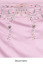 Purple Satin Silk Sequence Embroidered With Stone Work Festive Saree - Nimaya Denzy