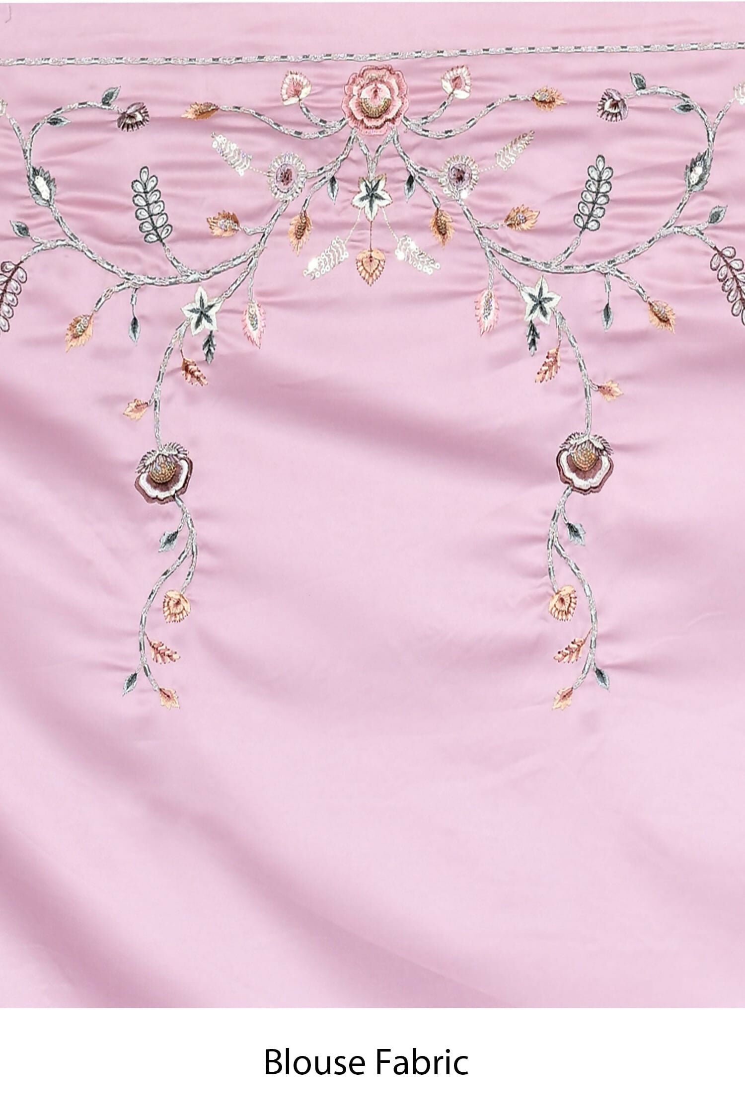 Purple Satin Silk Sequence Embroidered With Stone Work Festive Saree - Nimaya Denzy