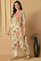 Joban Fashion White Maslin Kurta Set