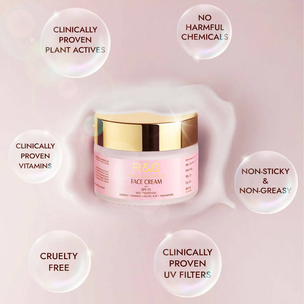 R&G Skin Brightening Face Cream With SPF-15 - Distacart