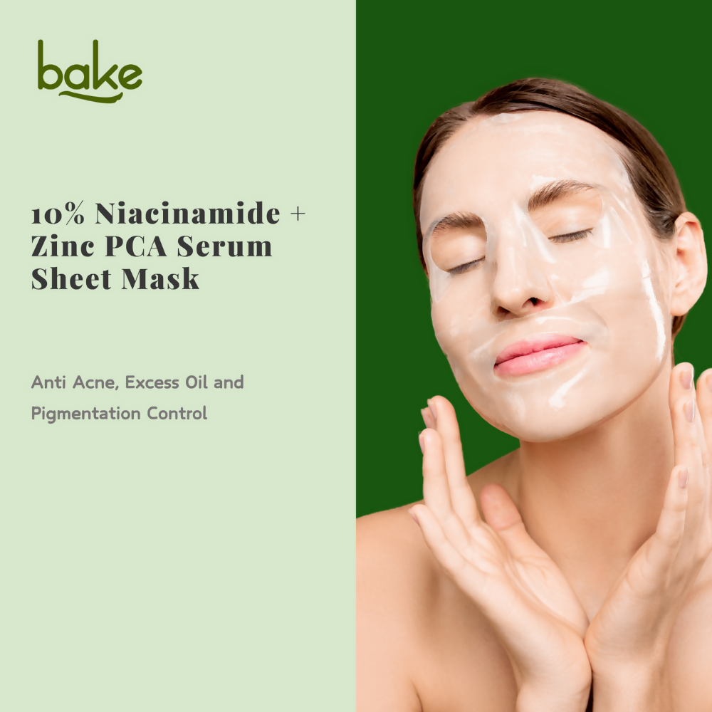 Bake 10% Niacinamide + Zinc PCA Serum Sheet Mask - Distacart