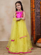 Joban Fashion Girl's Pink Color Lehenga Choli