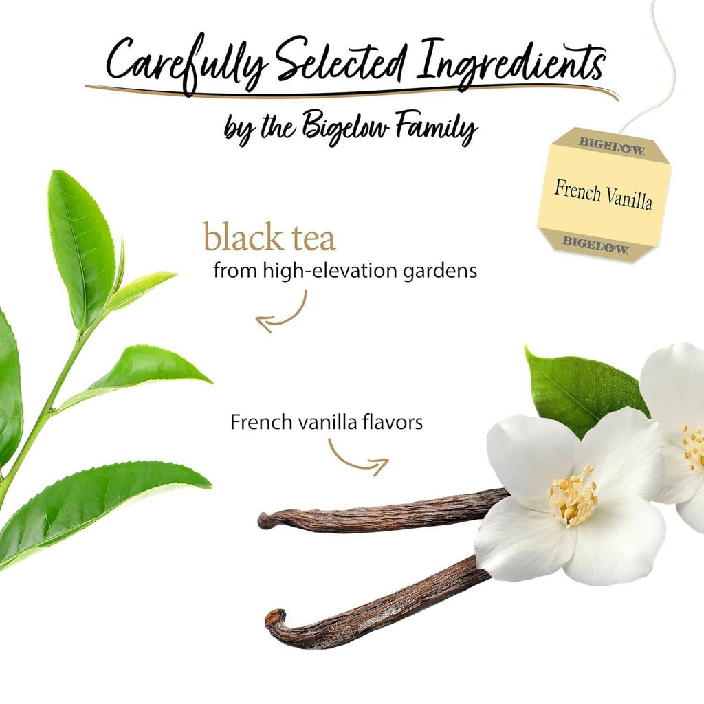 Bigelow Tea French Vanilla Black Tea Caffeinated Freshness & Aroma Caffeinated - Distacart
