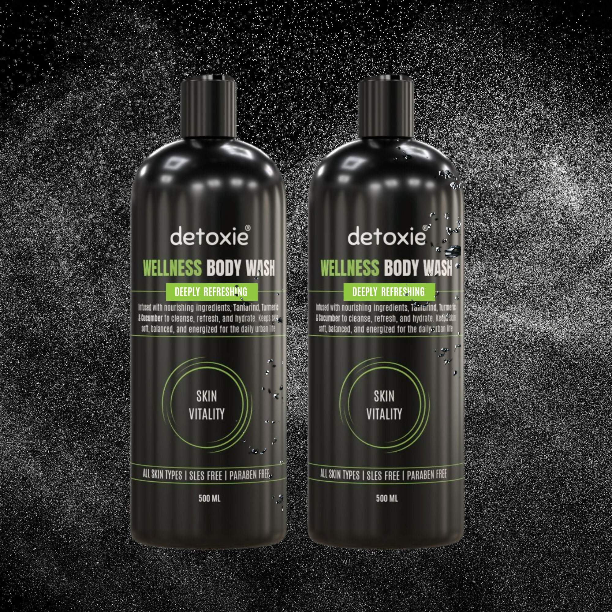 Detoxie Body Wash with Loofah - Wellness