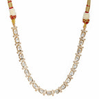 Kundan and American Diamond Neckpiece (Gold) - Ruby Raang