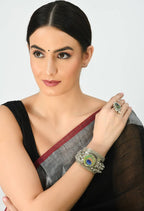 Mominos Fashion Kamal Johar Ghungroo Handcraft Cuff Bracelet