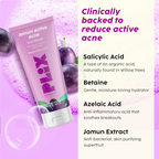 PLIX The Plant Fix Jamun Active Acne Regime With Cleanser, Toner & Moisturizer For Women & Men
