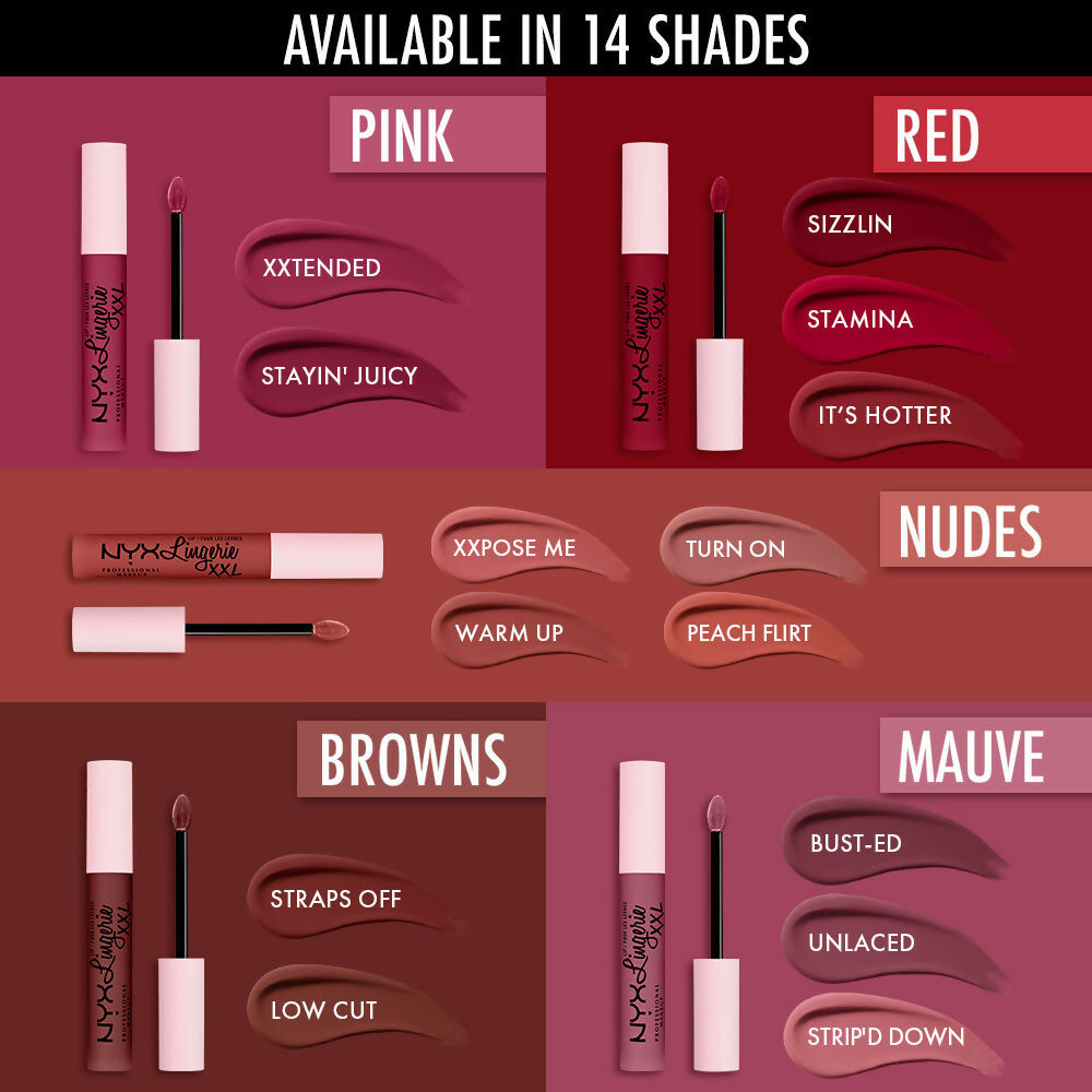 NYX Professional Makeup Lip Lingerie XXL Matte Liquid Lipstick - Xxpose Me