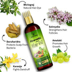 Wildera Bringha Ayurvedic Hair Oil, Hair Fall Control and Hair Growth with Bringharaj Oil
