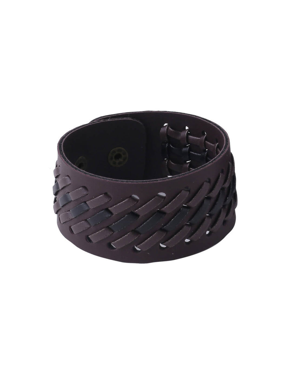 NVR Men's Brown Leather Bracelet - Distacart