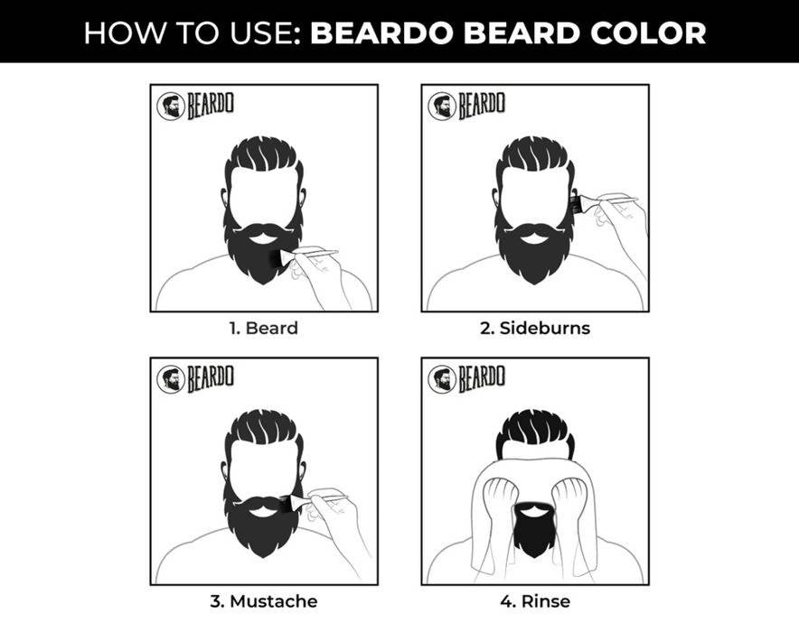 Beardo Beard Color for Men - Natural Black - Distacart
