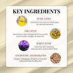 Just Herbs Pure Ghee & 24K Gold Deep Nourishing Souffle Cream