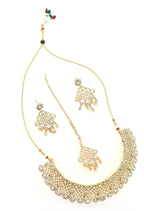 Mominos Fashion Johar Kamal Traditional Rajwadi Design Heavy Golden Colour Necklace Set - Distacart