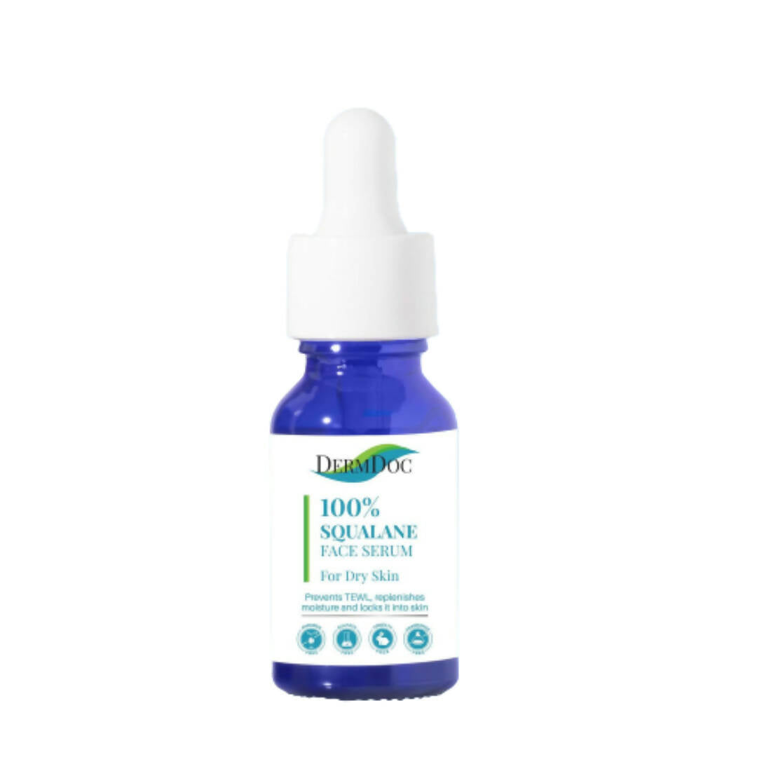 Dermdoc 100% Squalane Face Serum for Dry Skin, For Skin Nourishment & Hydration