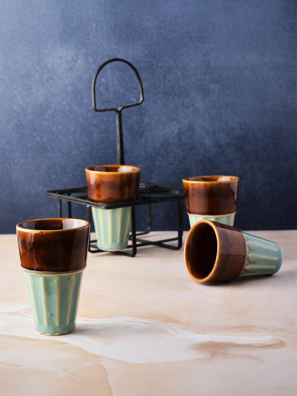Simply Soho Kulhad Caddy-Set of 4