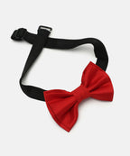 Manet Boys Solid Double Layer Bow - Red