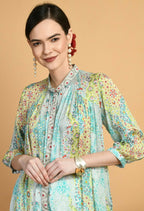 Joban Fashion Print Chinnon Kurta Set