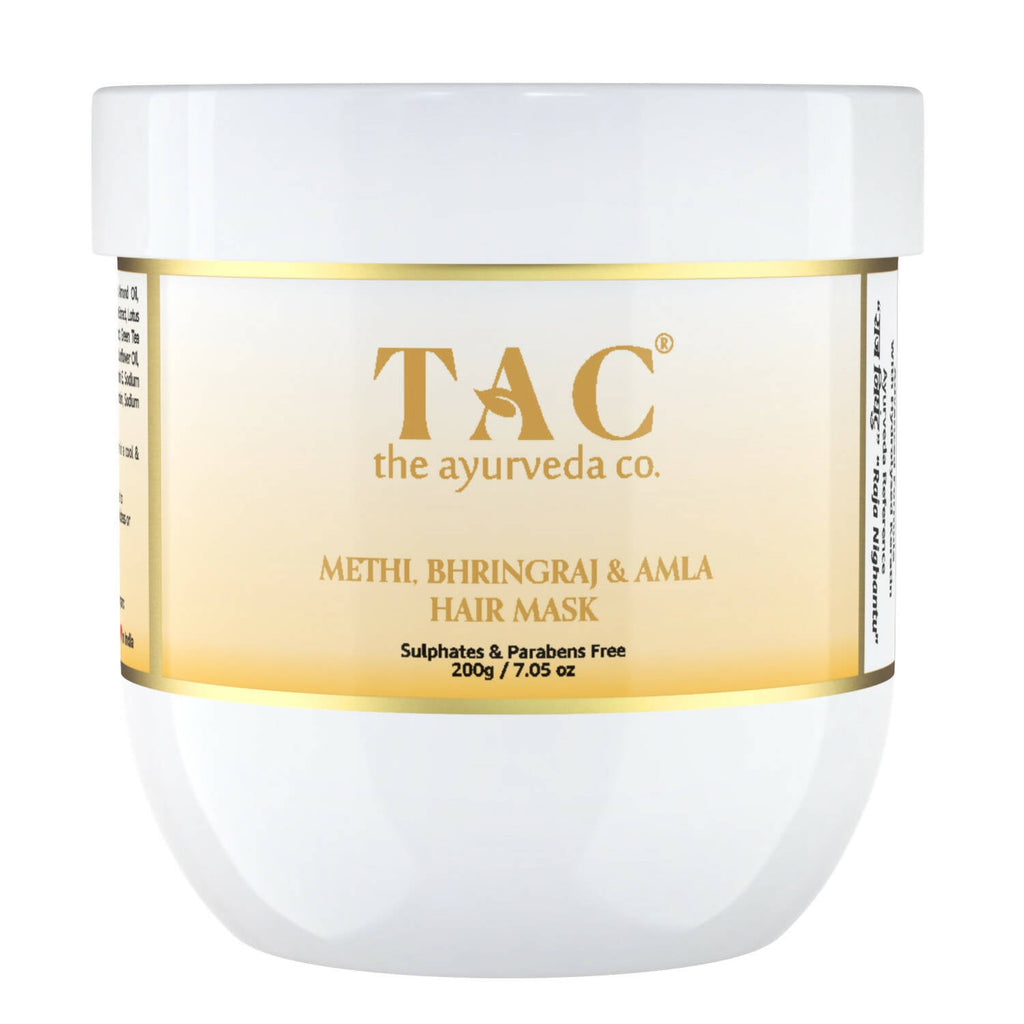 TAC - The Ayurveda Co. Methi, Bhringraj & Amla Hair Mask For Hair Growth with Natural Keratin