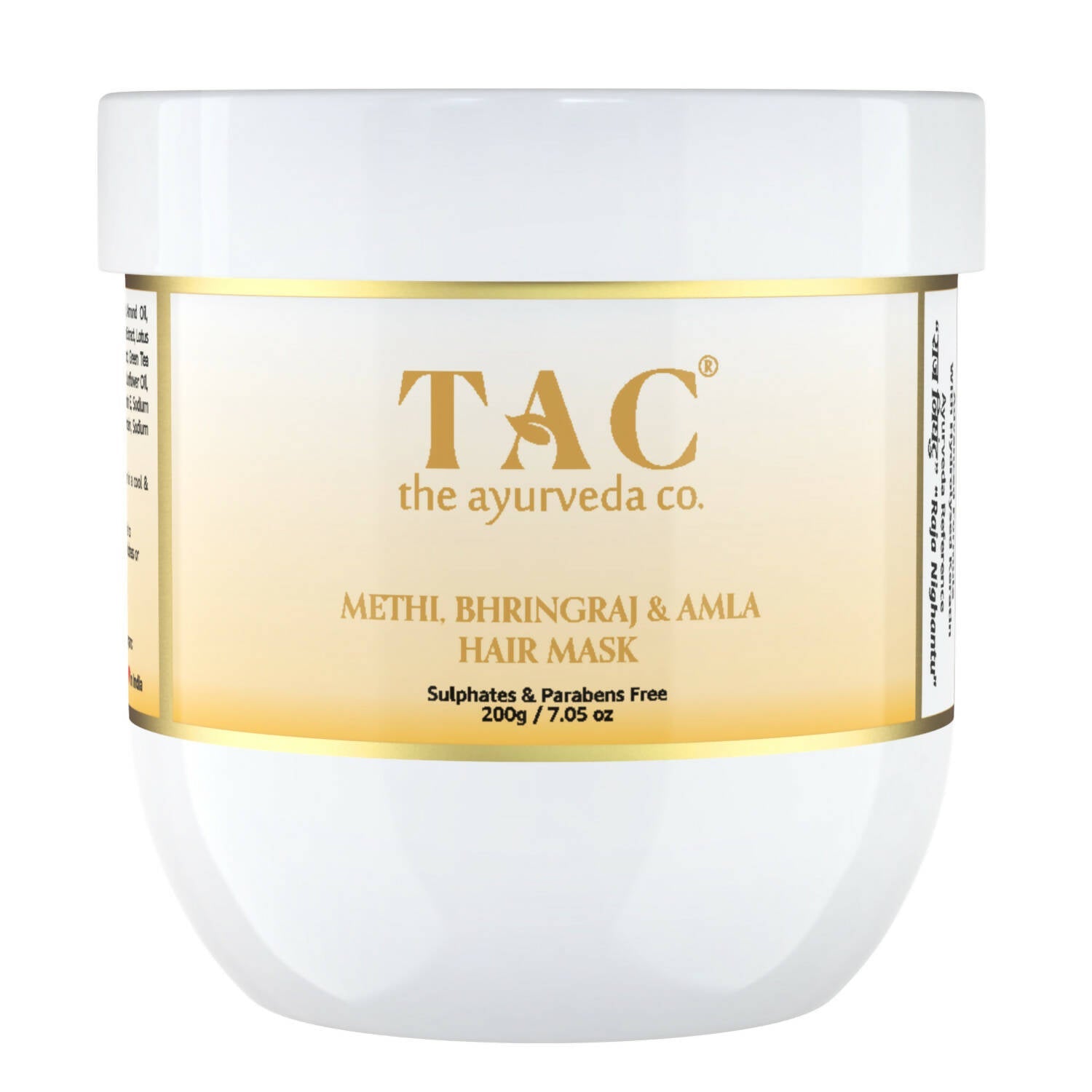 TAC - The Ayurveda Co. Methi, Bhringraj & Amla Hair Mask For Hair Growth with Natural Keratin