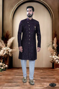 Joban Fashion Men's Wine TR Kurta with Pyjama