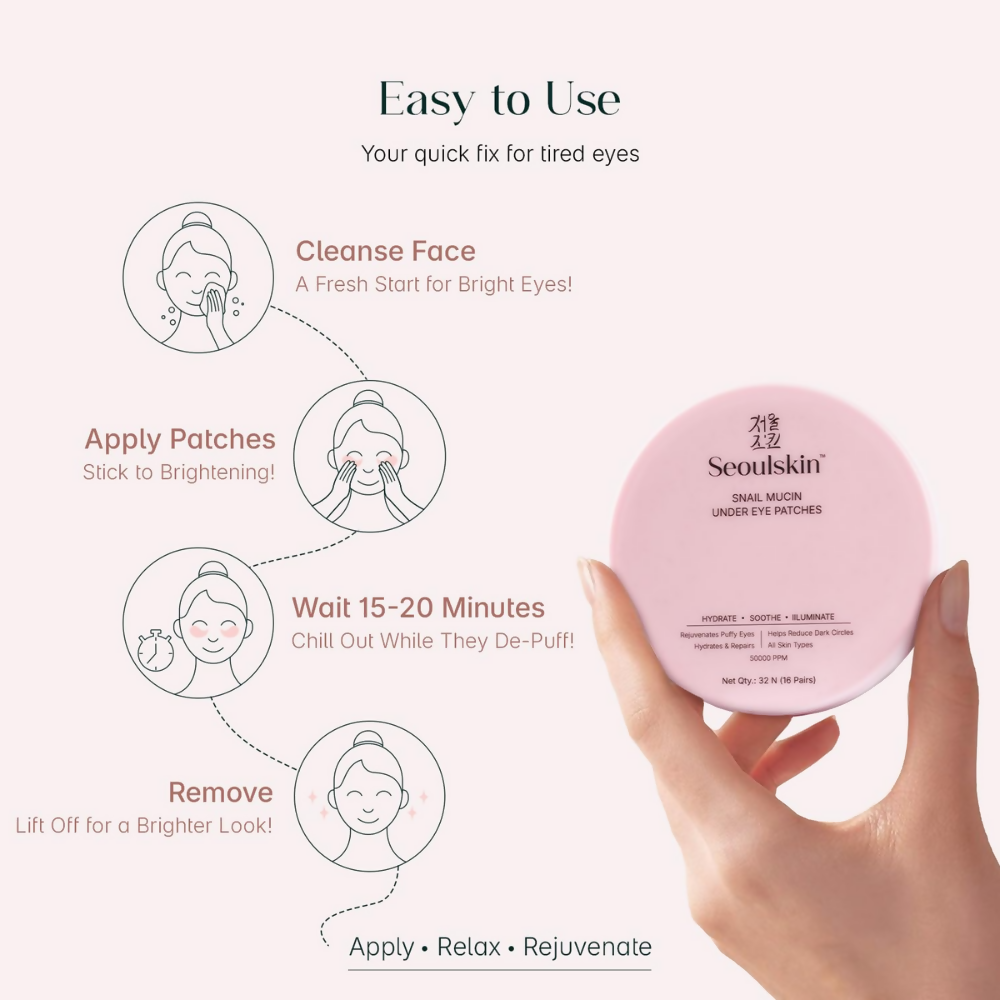 Seoulskin Collagen Glass Skin Overnight Mask + Snail Mucin Under Eye Patches - Distacart