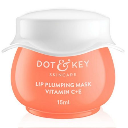 Dot & Key Vitamin C+E Peachy Nude Lip Plumping Mask- Blood Orange & Nectarine